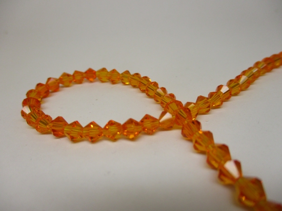 Crystal BIC 4mm Orange +/-100pcs