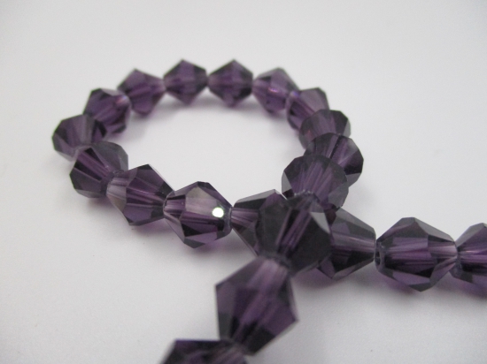 Crystal BIC 8mm Dk Purple +/-40pcs