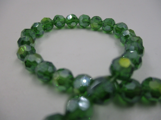 Crystal Round 6mm Green AB +/-90pcs