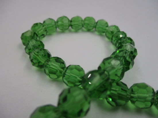 Crystal Round 8mm +/-70pcs Green