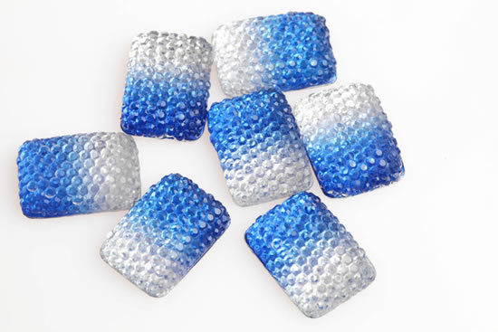 RHINE 2TONE SQR 12MM BLU 10PC