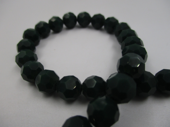 Crystal Round 8mm Op Dk Green +/-70pcs