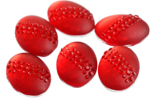 RHINE 2 OVL 18MM RED 10PC