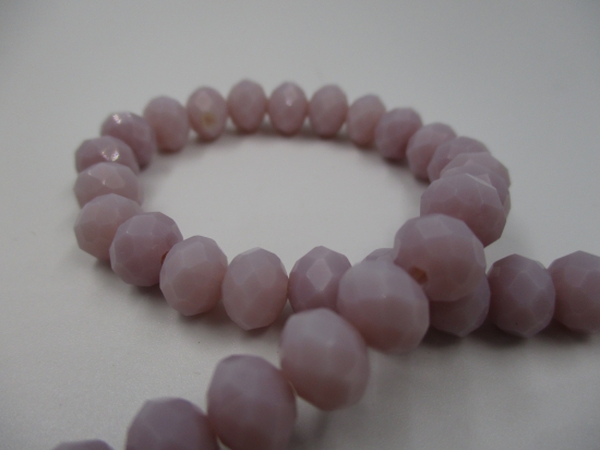 Crystal Disc Op Lt Purple 8mm +/-60pcs