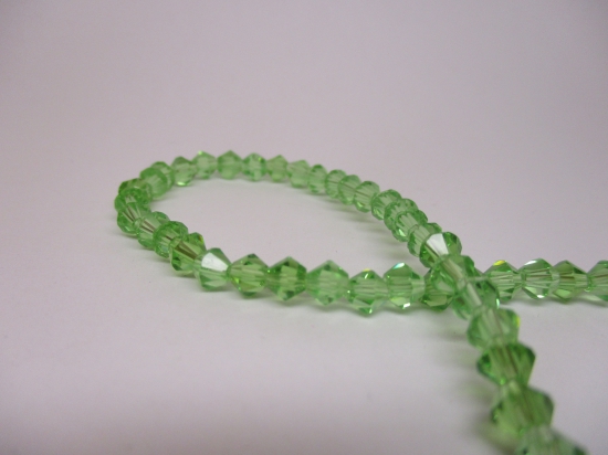 Crystal BIC 4mm Green +/-100pcs