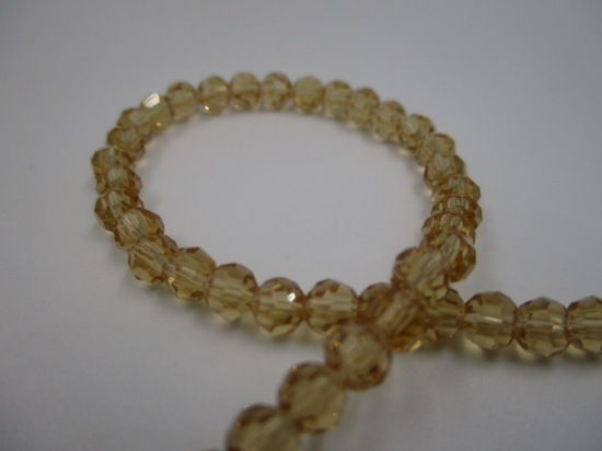 Crystal Round 4mm Gold +/-100pcs