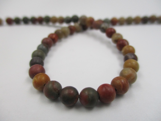 Red Picasso Jasper 4mm +/-90pcs