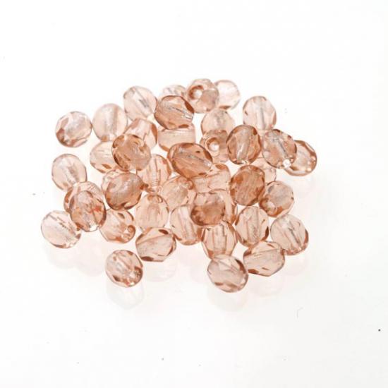 Czech Fire Polish Beads 100P 4mm Round - 70120