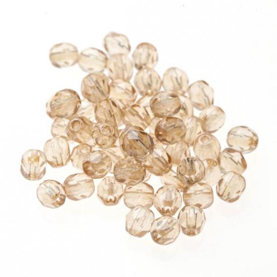 Czech Fire Polish Beads 100P 4mm Round - 00030 - 14413