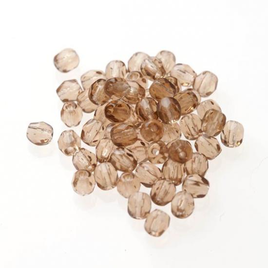 Czech Fire Polish Beads 100P 4mm Round - 10220