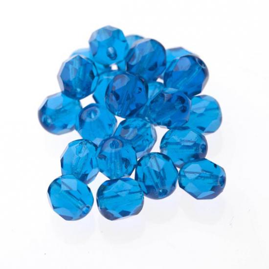 Czech Fire Polish Beads 100P 6mm Round - 60060