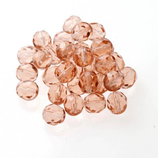 Czech Fire Polish Beads 100P 8mm Round - 70120