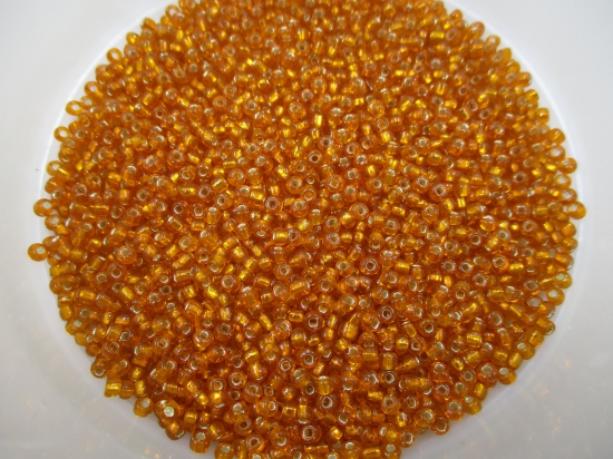 Seed Beads 6/o Foil Orange 450g