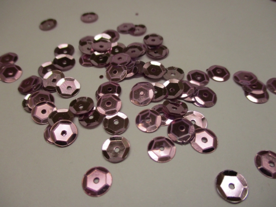 SEQUINS ROUND 7MM 100G LT PINK