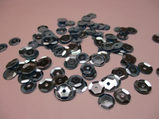 SEQUINS ROUND 7MM 100G LT BLUE