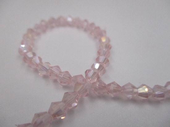 Crystal BIC 4mm Pink Ab +/-100pcs