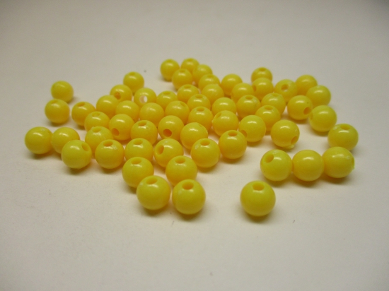 PONY BEADS 6MM 250G YELLOW