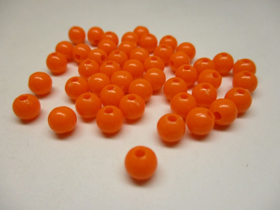 PONY BEADS 6MM 250G ORANGE