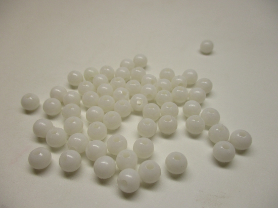 PONY BEADS 3MM 250G WHITE