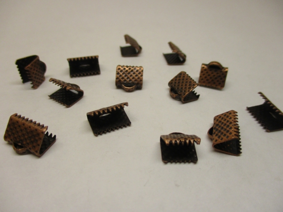 RIBBON CRIMP 8MM COPPER 26PCS