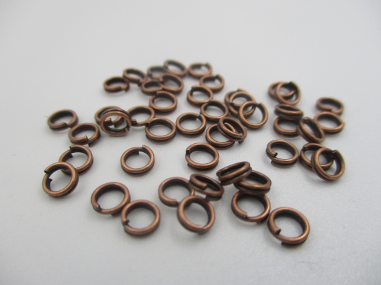 Jump Ring DBL 4mm Copper +/-200pcs