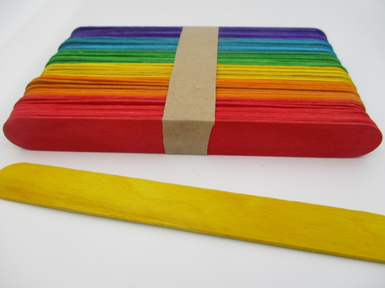 Ice Cream Sticks 150x18mm Mix +/-50pcs