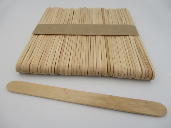 Ice Cream Sticks 115x10mm Natural +/-50pcs