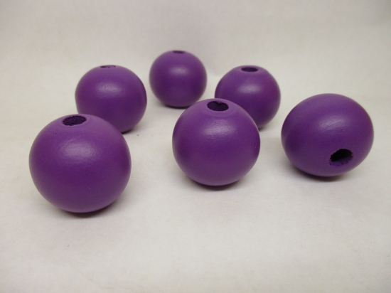 PASTEL WOOD 25MM 125G PURPLE +/-20PCS