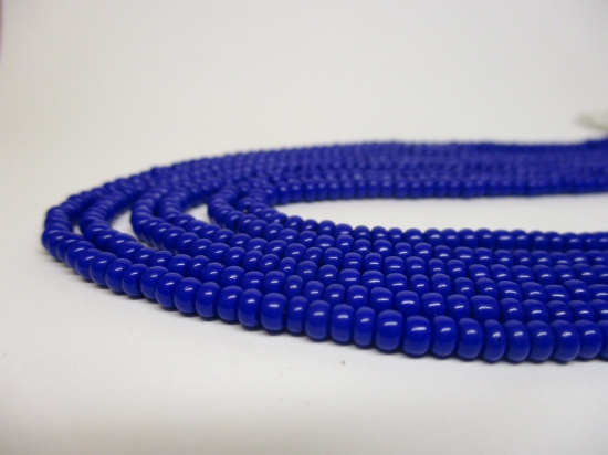 Czech Seed Beads 8/0 Opaque Dk Blue 3str x +/-50cm