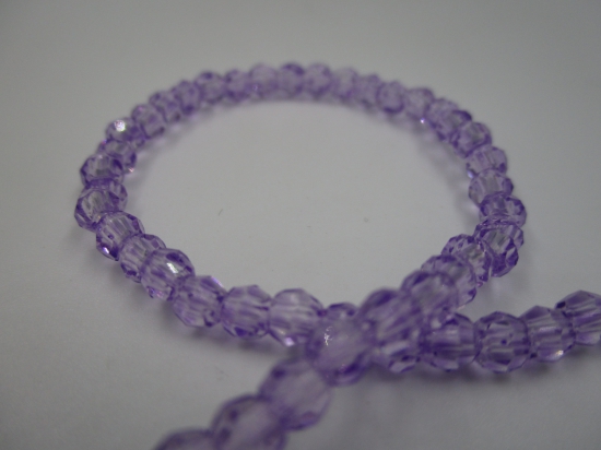 Crystal Round 4mm Lt Purple +/-100pcs