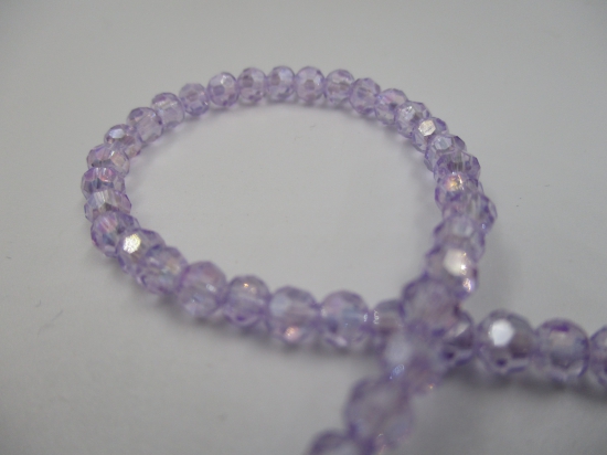 Crystal Round 4mm Lt Purple AB +/-100pcs