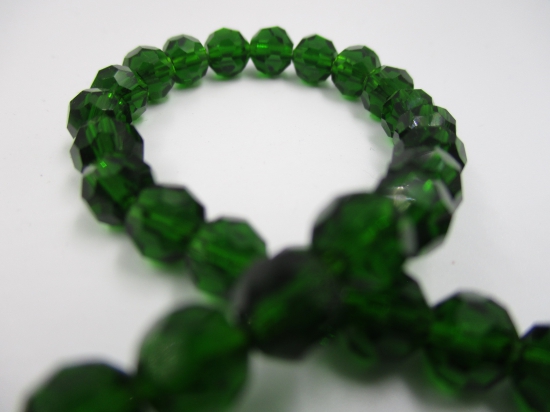 Crystal Round 6mm Dk Green +/-90pcs