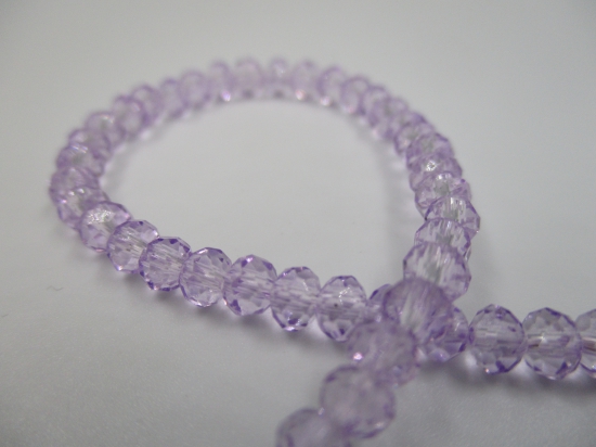 Crystal Disc 4mm Lt Purple  +/-140pcs