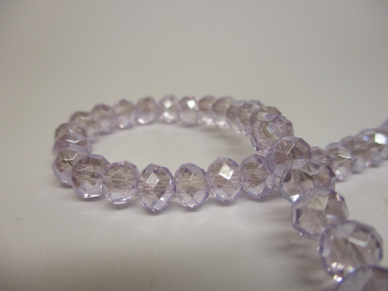 Crystal Disc 6mm Lt Purple AB +/-90pcs