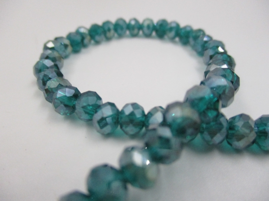 Crystal Disc 6mm Teal AB +/-90pcs