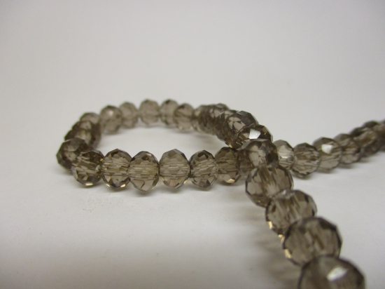 Crystal Disc 6mm Grey +/-90pcs