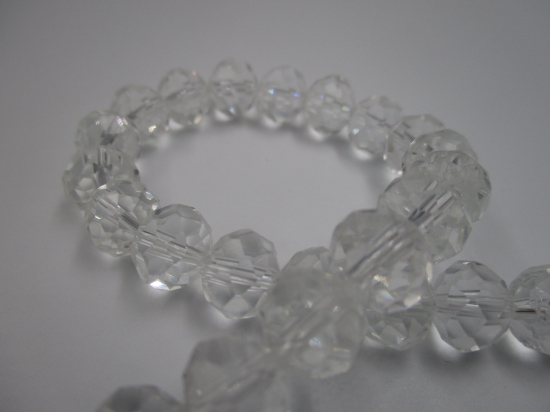 Crystal Disc Clear 10mm +/-65pcs