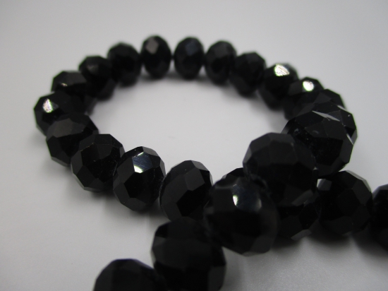 Crystal Disc Black 10mm +/-65pcs