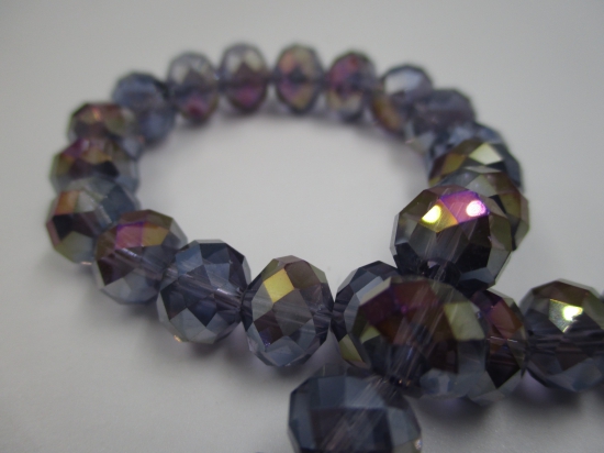 Crystal Disc Dk Purple Ab 10mm +/-65pcs