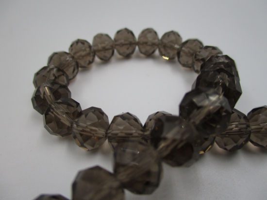 Crystal Disc Grey 10mm +/-65pcs