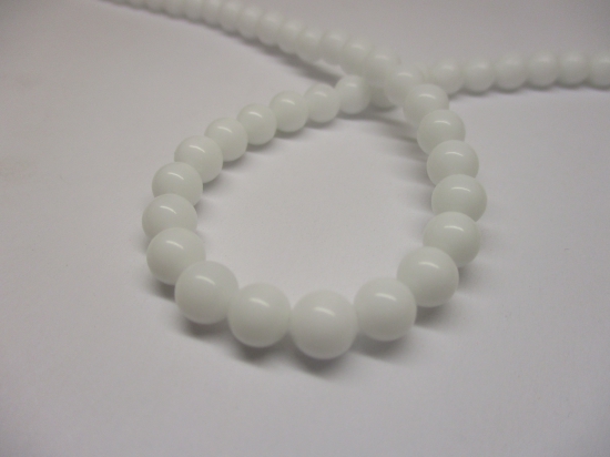 White Porcelain 6mm +/-65pcs