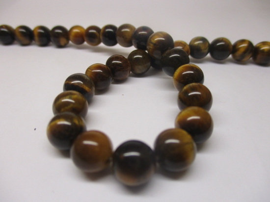 Tiger Eye 8mm +/-46pcs