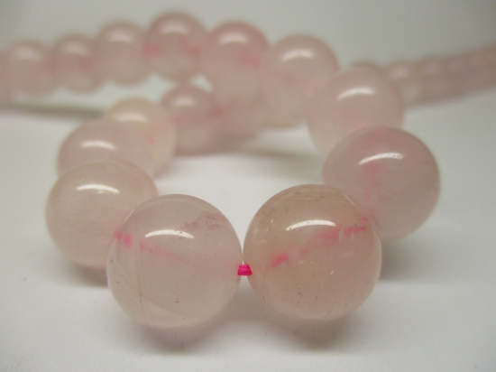 Rose Quartz 12mm +/-33pcs