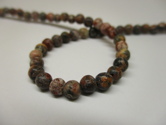 Leopard Jasper 4mm +/-92pcs