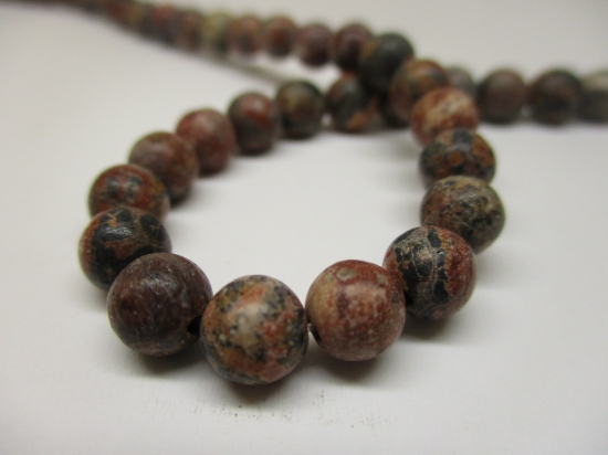 Leopard Jasper 6mm +/-63pcs