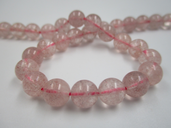 Strawberry Quartz 8mm +/-51pcs