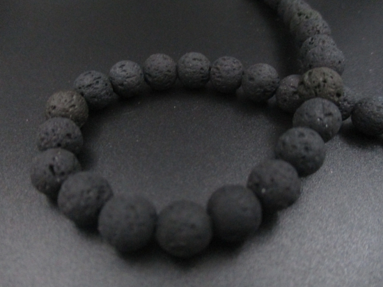 LAVA ROCK 10mm+/-40pcs Black