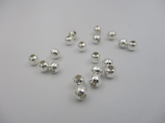 Metal Hollow Beads 4mm (S) +/-100pcs