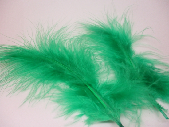 Feathers 15cm 25pcs #16 green