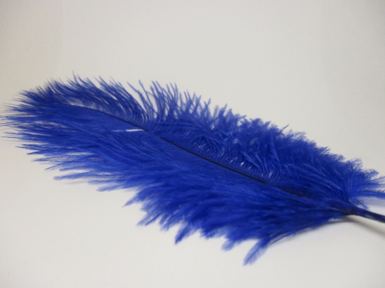 Ostrich feathers 20cm 5pcs #23 blue